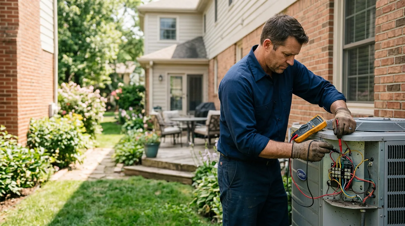 HVAC technician working near Anderson Island, WA